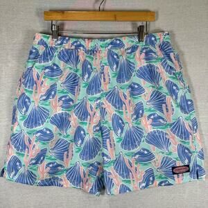 Vineyard Vines Swimsuit Clams & Coral Print Men's Size L